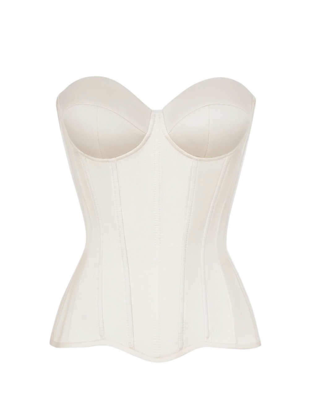 Statnaia Ivory satin corset with cups